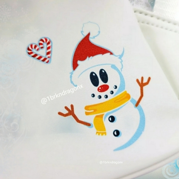 NWT Mickey Mouse Christmas Snowman Backpack Set Ears Wallet Bag Combo Disney - Picture 12 of 16